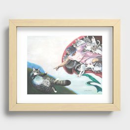 Creation Of The Cat Recessed Framed Print