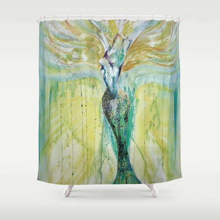 Mermaid Awakening Shower Curtain
