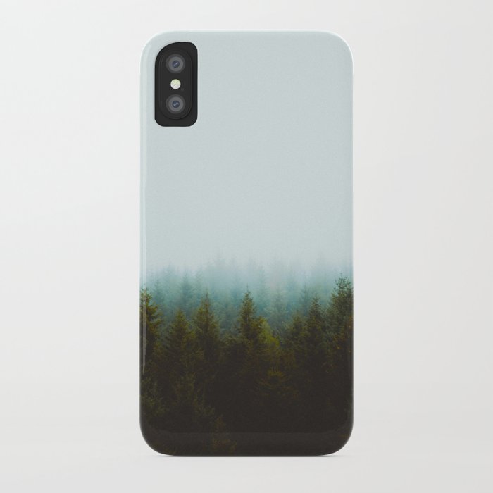 landscape pine forest green evergreen trees minimalist simple