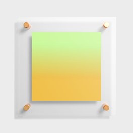 OMBRE WARM YELLOW & GREEN PASTEL COLOR Floating Acrylic Print