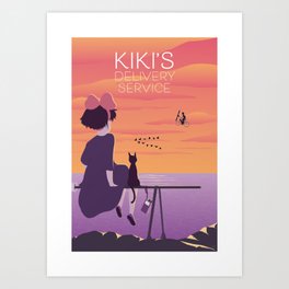 Kiki's Delivery Service - Alternative Movie Poster Art Print