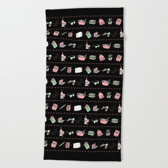 (Staying) Home for the Holidays Beach Towel