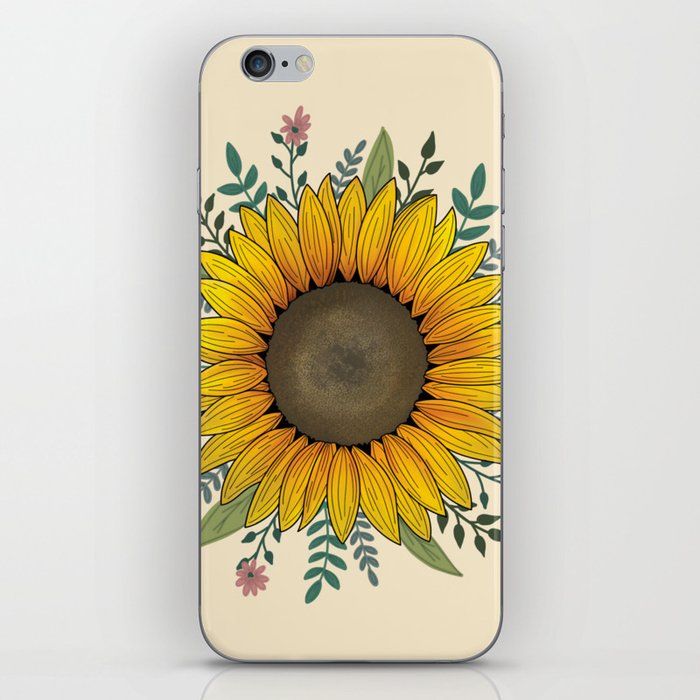 Aesthetic Sunflower  iPhone Skin