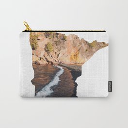 Map of Minnesota | Black Sand Beach | Lake Superior Carry-All Pouch
