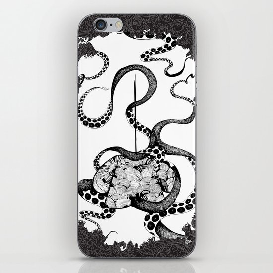 Octopus Munny Poster iPhone & iPod Skin