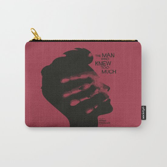 The Man who Knew Too Much - Alfred Hitchcock Movie Poster Minimal Carry-All Pouch