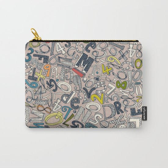 A1B2C3 clay Carry-All Pouch
