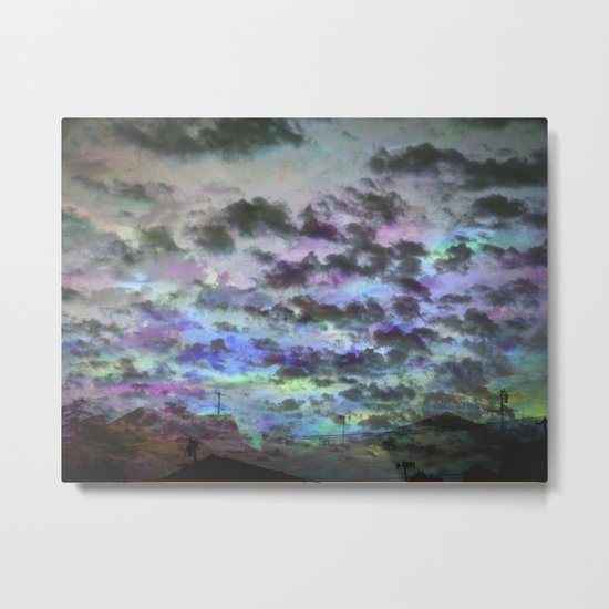 Colors Rolling in Metal Print