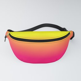Neon Pink and Neon Yellow Ombré Shade Color Fade Fanny Pack