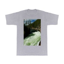 Yellowstone River Rapids At The Falls T Shirt | Photoart, Color, Digital, Landscape, Artwallart, Christianeschulze, Yellowstoneriver, Waterriver, Walldecor, Nature 