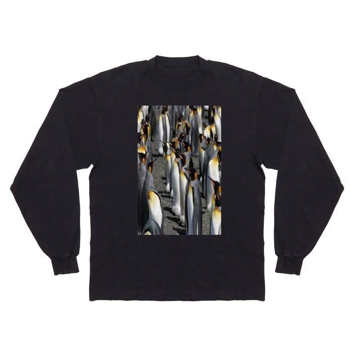 King Penguin Group Standing in a Row Long Sleeve T Shirt
