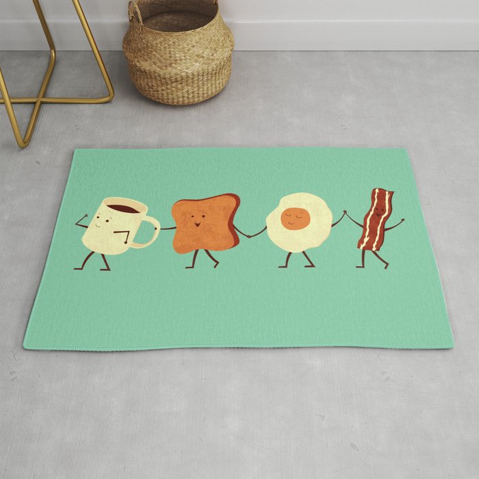 Let's All Go And Have Breakfast Rug