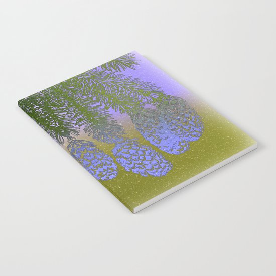 Spruce Cone Winter Notebook