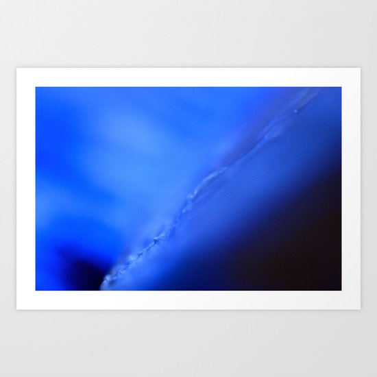 blue scar Art Print