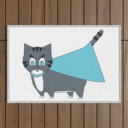 Super(angry) Kitty Outdoor Rug