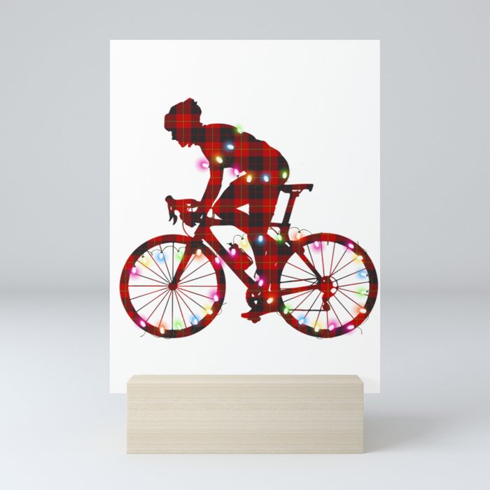 all i want for christmas is a new bicycle gift for cyclist Mini Art Print