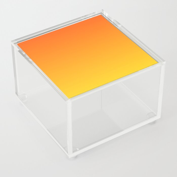 Neon Orange Gradient #1 | Beautiful Gradients Acrylic Box