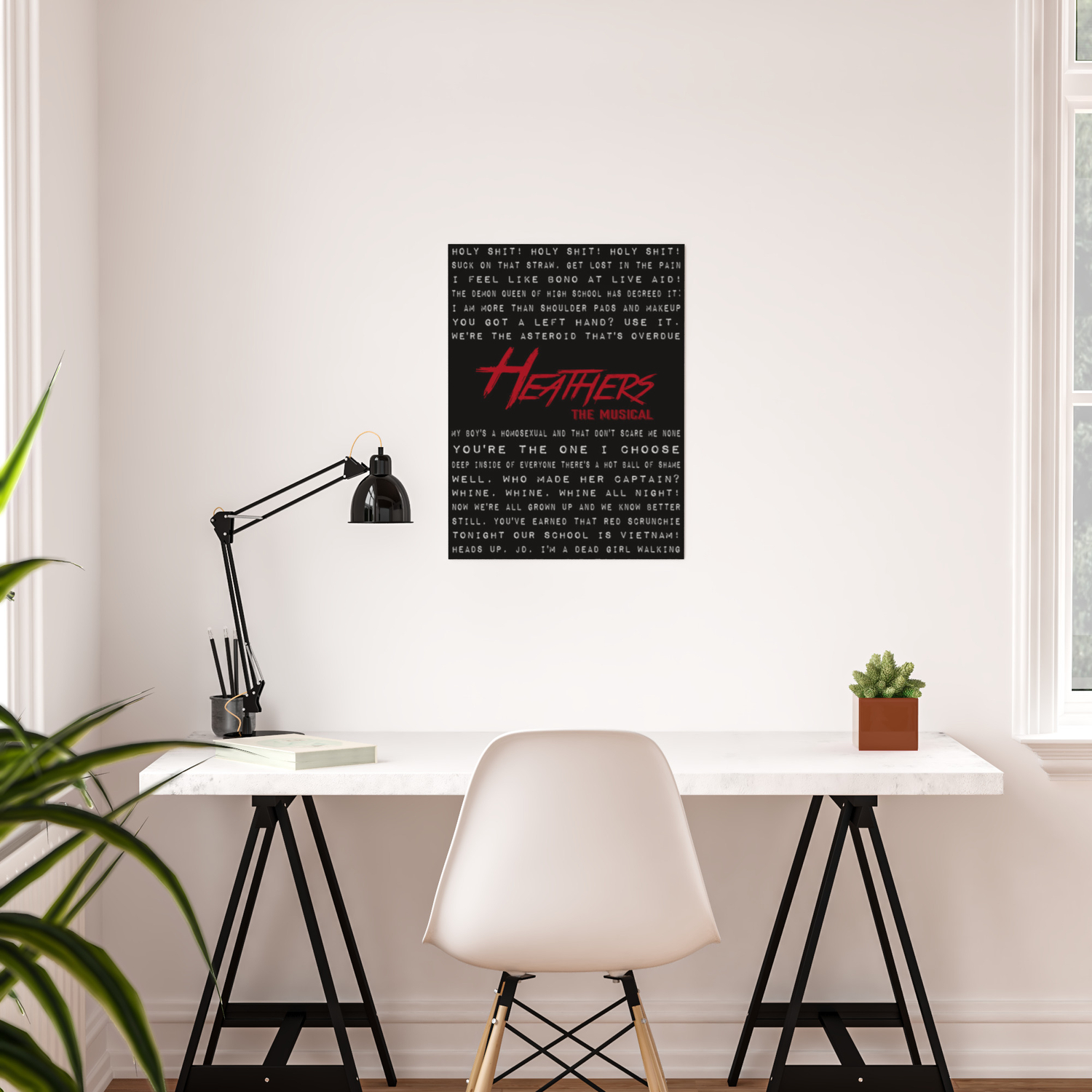 Heathers Lyrics Mish Mash Poster By Abitofeverything Society6