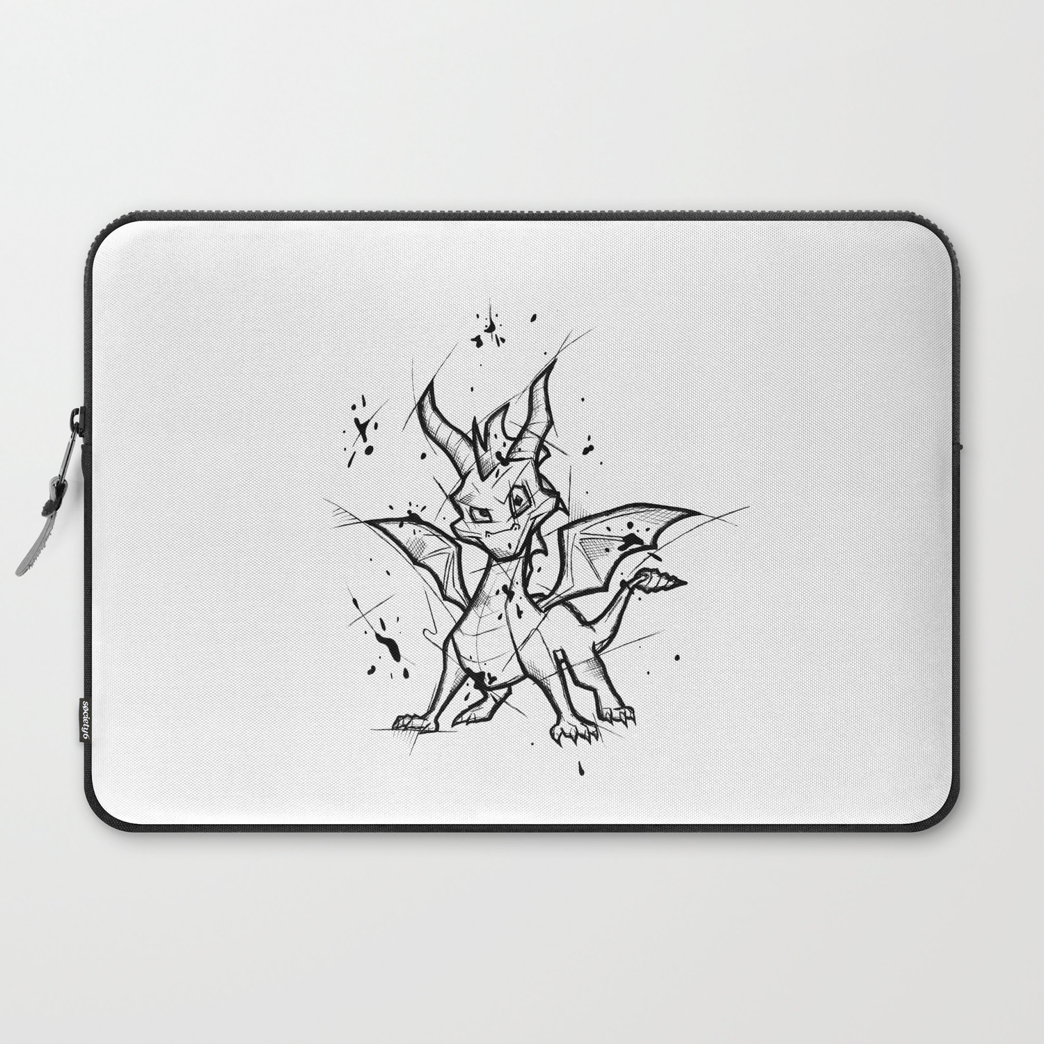 Spyro Handmade Drawing Made In Pencil And Ink Tattoo Sketch