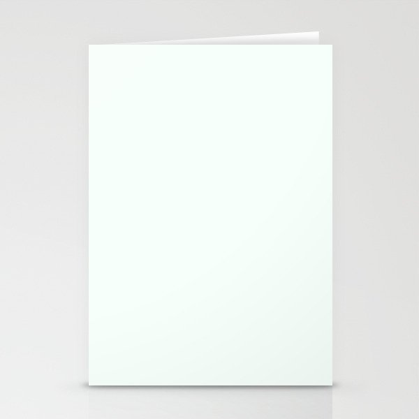 Mint Puff White Stationery Cards