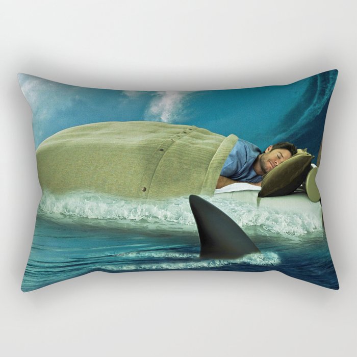 Sleeping with Sharks Rectangular Pillow