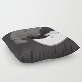 Yin Yang Kitty Floor Pillow