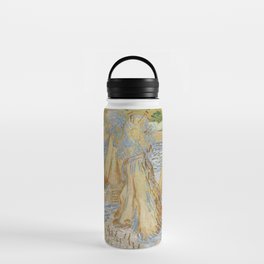 Impressionist Painting Sheaves of Wheat (1890) By Vincent Van Gogh Water Bottle