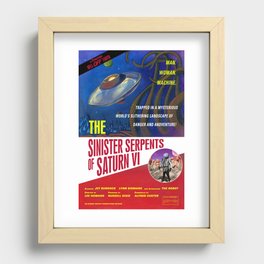"The Sinister Serpents of Saturn VI" Movie Poster Recessed Framed Print