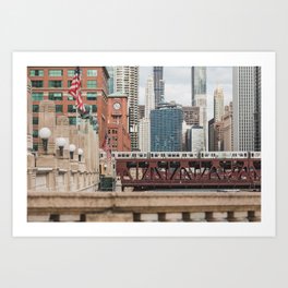 Wells Street Bridge - Chicago Photography Art Print