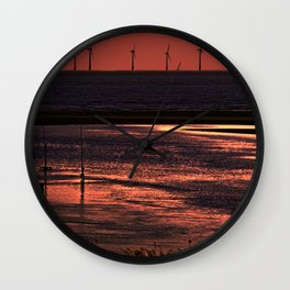 River Alt and the wind farm Wall Clock