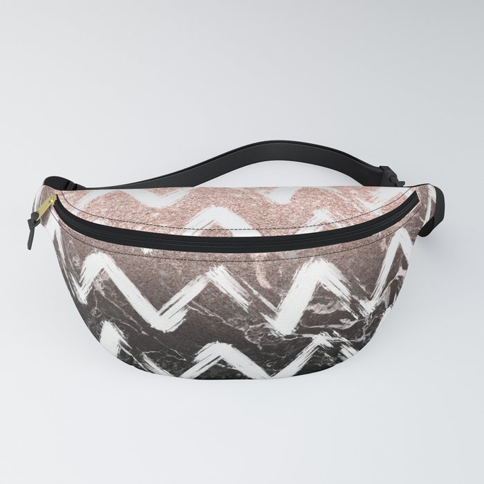 gold glitter fanny pack