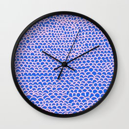 Noodle Doodle Blue Wall Clock