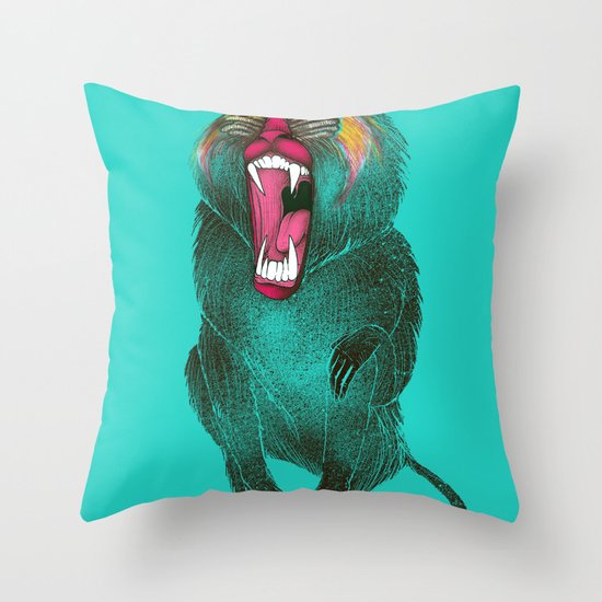 The Ultimate Baboon Throw Pillow