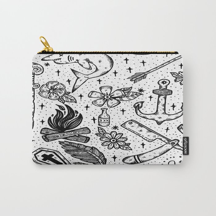 Tattoo Flash Sheet Carry-All Pouch