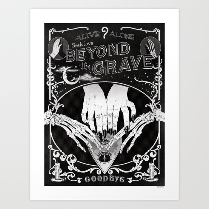 Ghastly Madison // Oracle Ouija Planchette Art Print