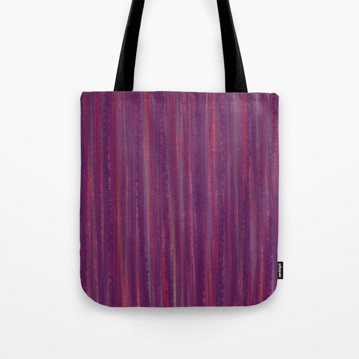 Stripes  - purple and red Tote Bag