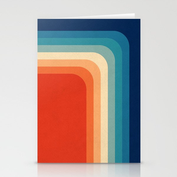 Retro 70s Color Palette III Stationery Cards