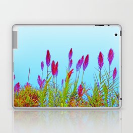 Flowering Pampas Grass Colorful Plumes Laptop Skin