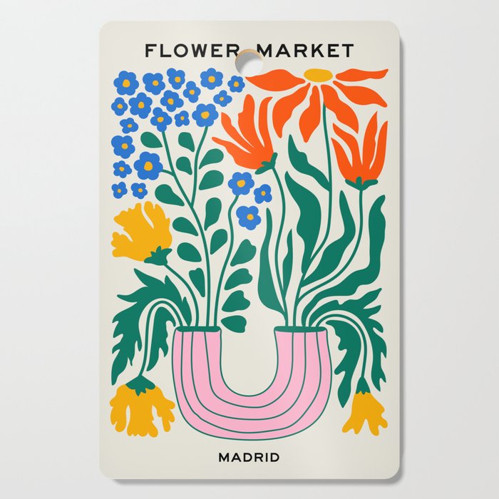 Flower Market 04: Madrid Cutting Board