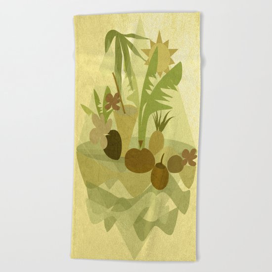 Tropical Vibes 1 Beach Towel