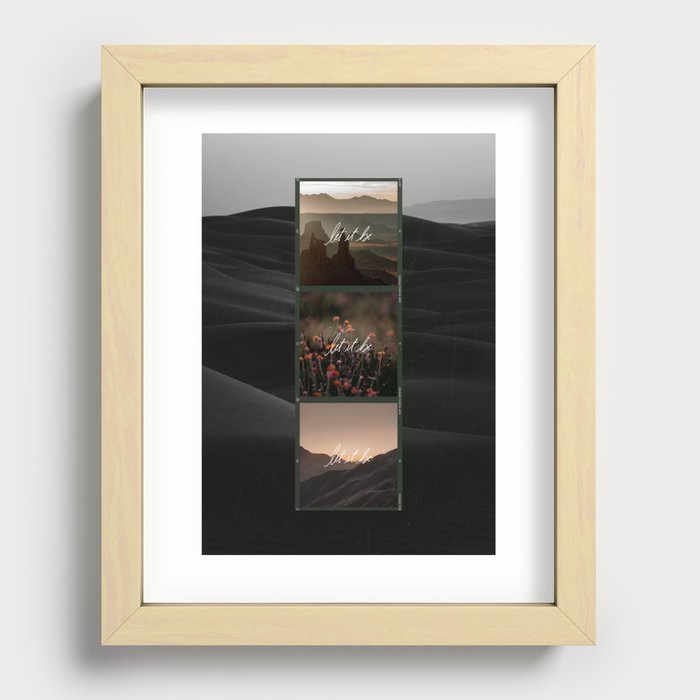 Let It Be Recessed Framed Print