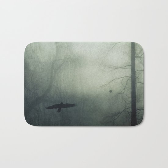 world wrapped in mist Bath Mat