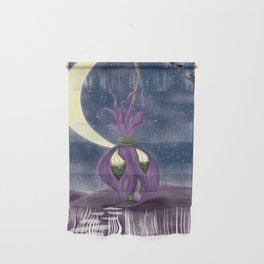 The moon and the Broomstick  Wall Hanging