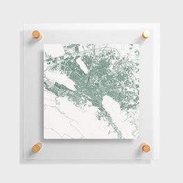 Mexico, Monterrey Map - Minimalist  Floating Acrylic Print