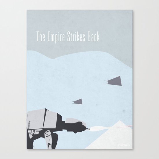 Empire Strikes Back movie poster. Canvas Print