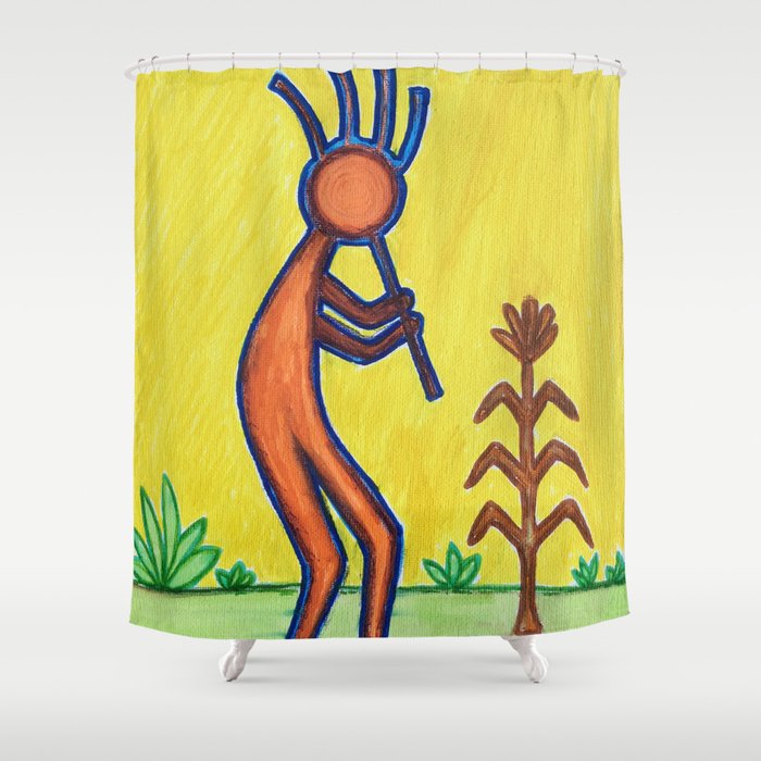 Kokopelli Shower Curtain By Sarahbreece Society6 Kokopelli Shower Curtain