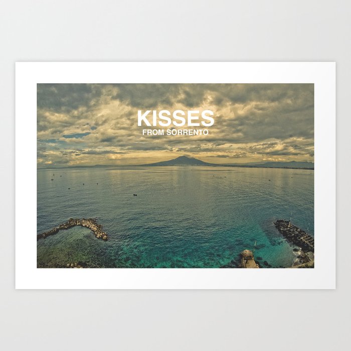 Kisses from Sorrento Art Print