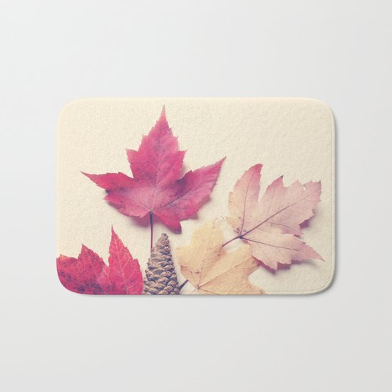 Red Maple Leaf Collection Bath Mat