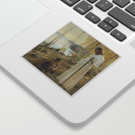 Albert Edelfelt - Christ and Mary Magdalene Sticker