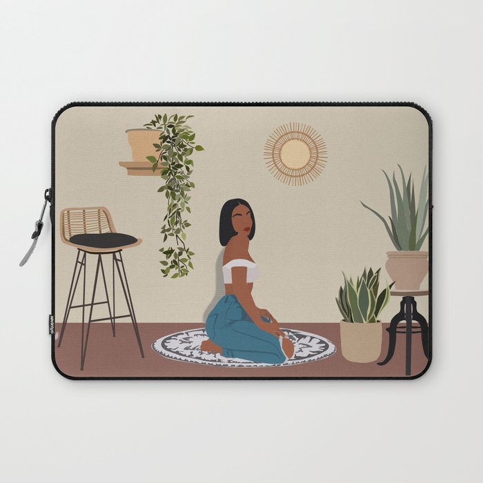 Girl and her plants Laptop Sleeve